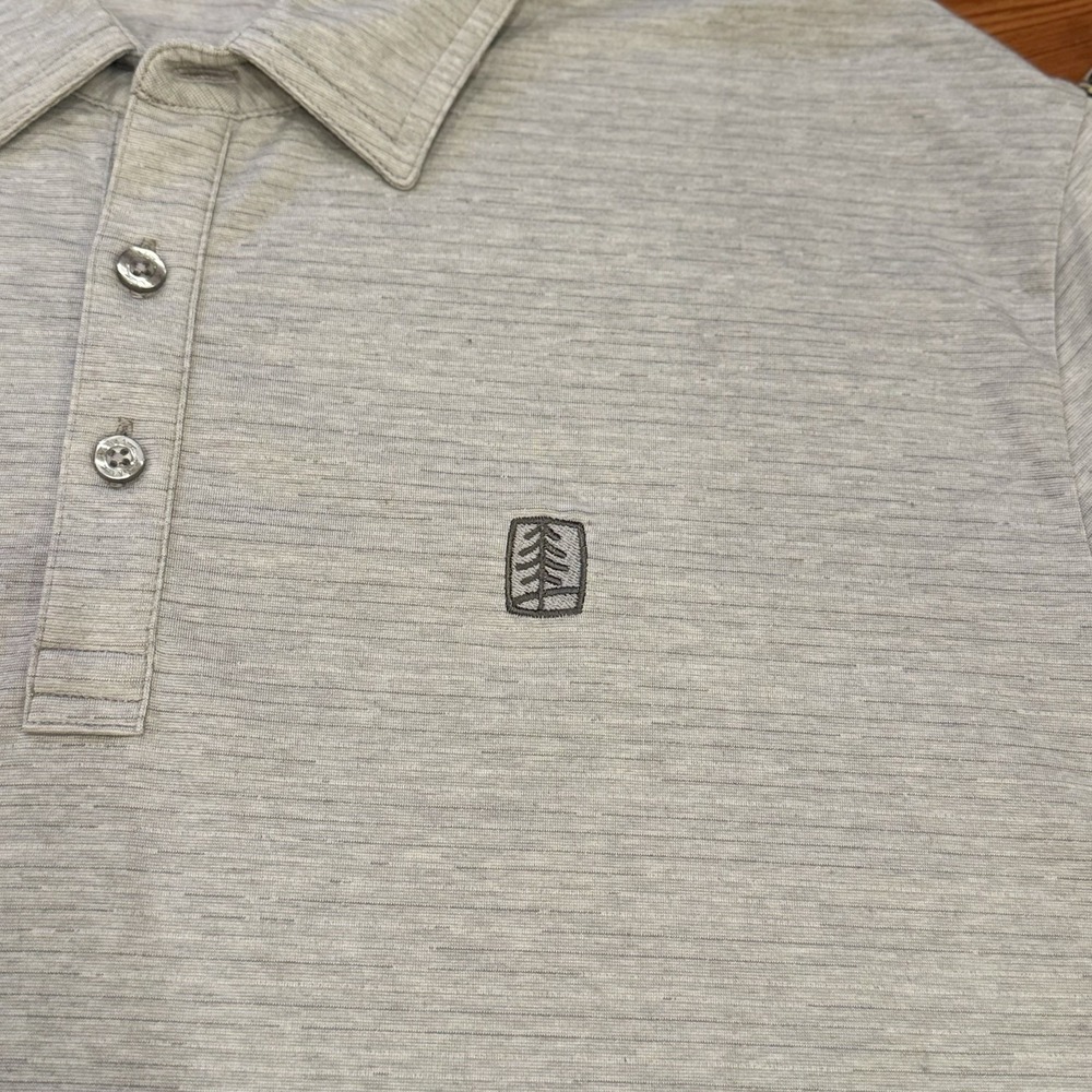TravisMathew UFP Industrial Cotton Polo Shirt Mens XXL Gray Heather Golf - Picture 5 of 10